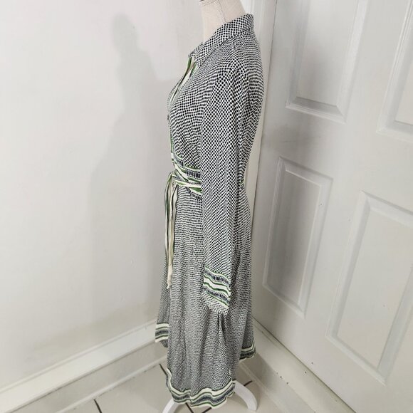 Maeve Anthropologie Dress Womens 12 Polka Dot Constantine Handkerchief Hem - Picture 4 of 16